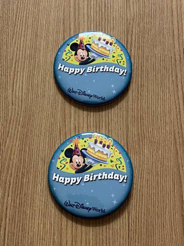 Walt Disney World Happy Birthday Two Pin Pack