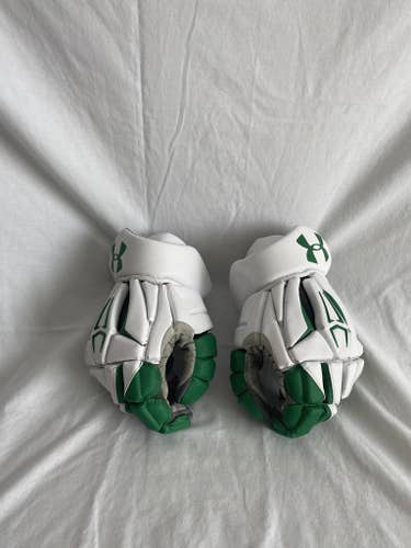 *Shamrock Series* Notre Dame Team Issued Under Armour Command Pro 2 Lacrosse Gloves 13"