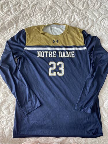 Notre Dame 23 XL Under Armour Shooter Shirt