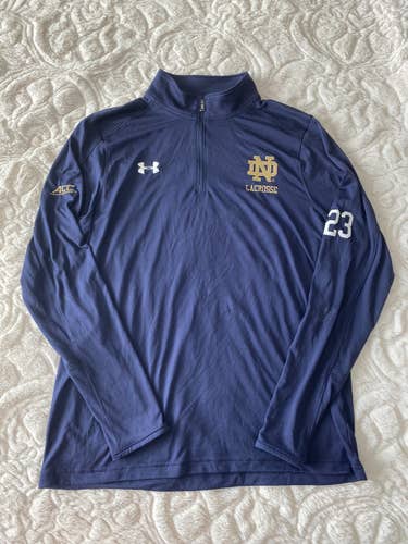 23 Notre Dame Team Issued Under Armour HeatGear 1/4 zip