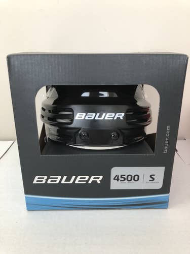 New Senior Bauer 4500 Hockey Helmet Black Small Sm S sr