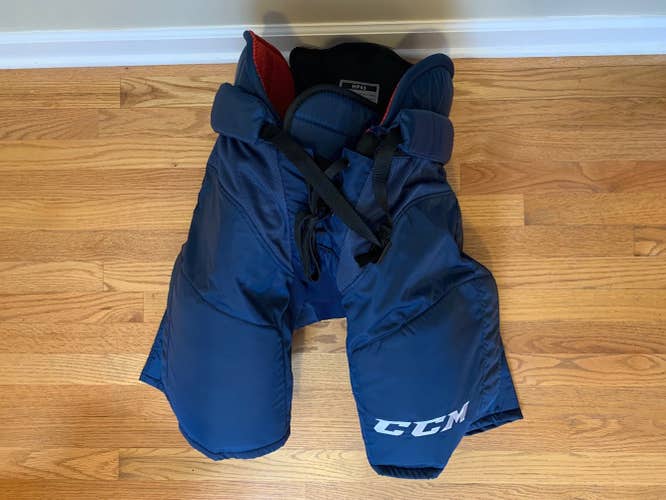 Navy Blue Senior XL CCM HP45 Hockey Pants Pro Stock