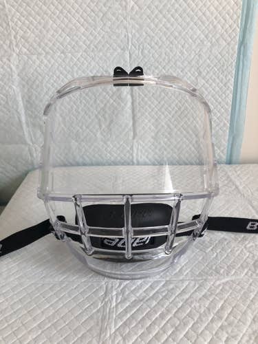 Used Once/Like New Senior Bauer Concept 3 Hockey Full Shield Clear visor face mask bubble iii sr