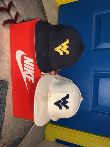2 WVU Baseball Hats