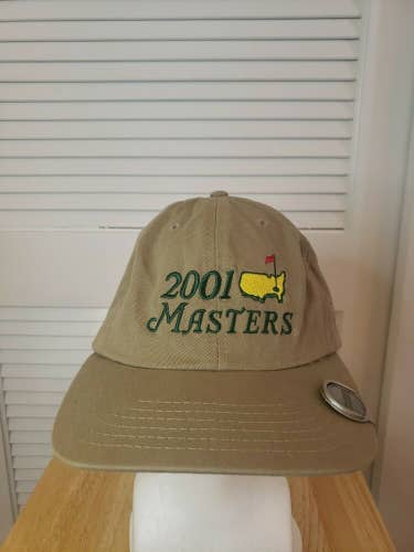 Vintage 2001 Masters Strapback Hat American Needle With Ball Marker