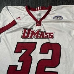 UMass Amherst Lacrosse Jersey Mens XL White NCAA College Lax Massachusetts 32