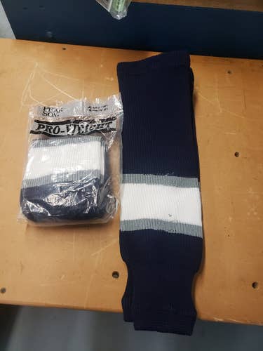 Oilers 2001 3rd Jersey Blue Youth New Small Socks