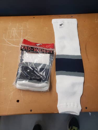 Oilers 2001 3rd Jersey White Youth New Small Socks