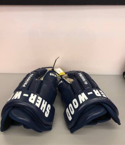 Sher-Wood Pro 9970 Used Blue Senior 14" Gloves