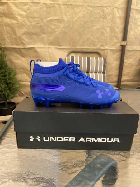 Blue Adult Turf Cleats High Top