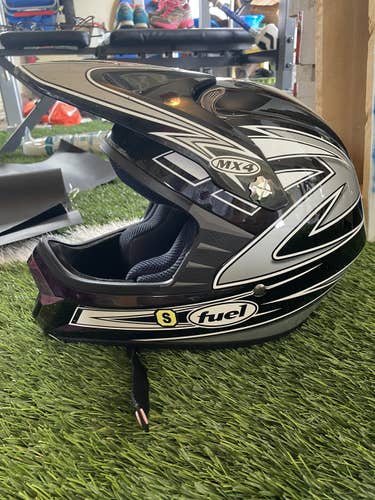 Black Used MX4 Motor Cross Helmet (adult Small)