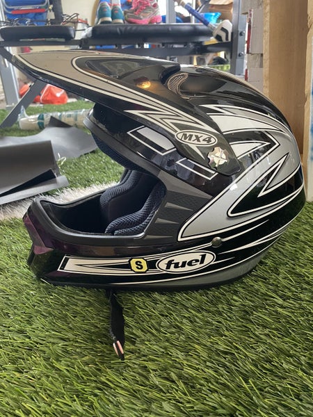 Black Used MX4 Motor Cross Helmet (adult Small)