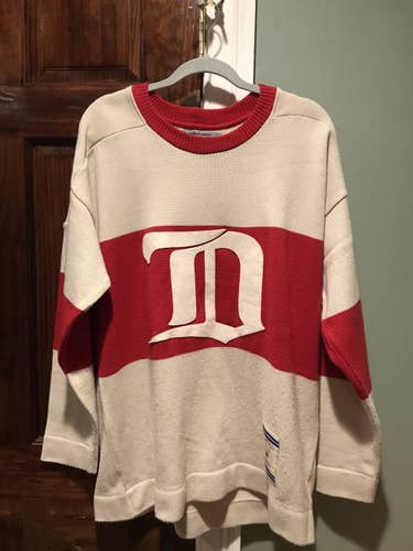 Vintage CCM Heritage Detroit Red Wings NHL Hockey Jersey Wool Sweater