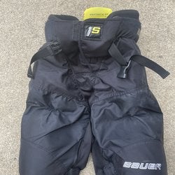 Black Junior XL Bauer Supreme 1S Hockey Pants