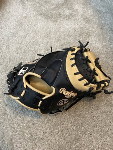 Black Adult Catcher's 34" Heart of the Hide Baseball Glove