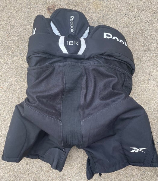 Black Used Medium Reebok 18K Hockey Pants