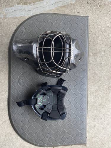Silver Senior Bauer NME VTX Goalie Mask