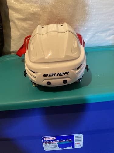 White Used Small Bauer IMS 9.0 Helmet