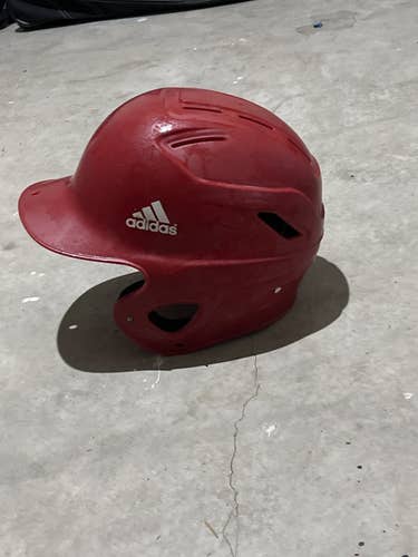 Red Used Large Adidas Batting Helmet