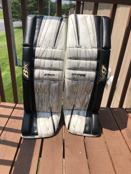 White Senior 35" Brian's GNETiK I Pro Leg Pads