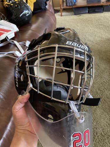 Black Senior Used Bauer NME 10 Goalie Mask