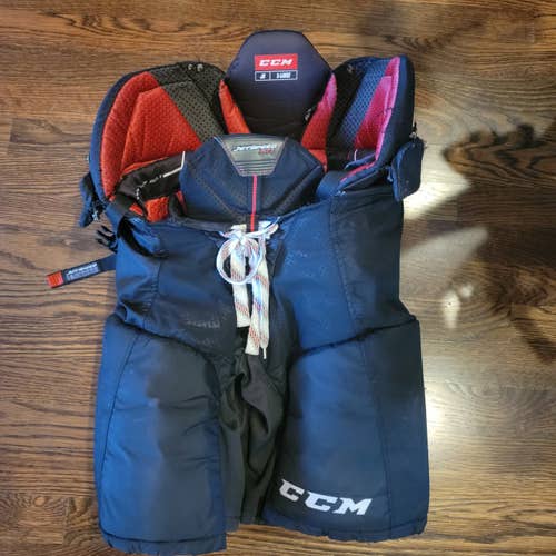 Black Junior Used XL CCM JetSpeed FT1 Hockey Pants