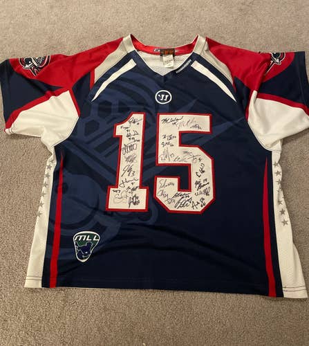 Never Worn Team Signed 2016 Boston Cannons Jersey