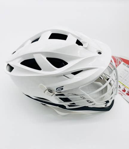New Boston University Pro Stock Cascade S Lacrosse Helmet-White