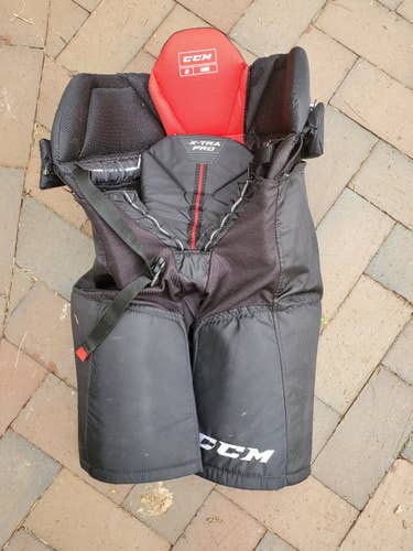 Black Junior Large CCM X-Tra Pro Hockey Pants