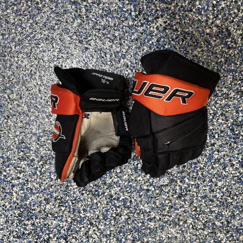 Black Used Bauer Vapor Pro Team 14" Pro Stock Gloves
