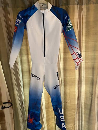 2021 WORLD CHAMPIONSHIPS DH - Unisex New Medium Spyder Ski Suit FIS Legal