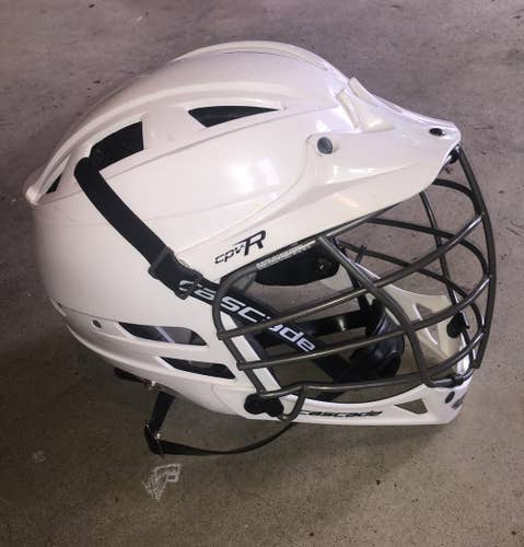 White Adult Player's Cascade CPV-R Helmet