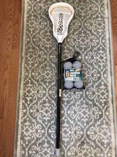 Evo Warp Lacrosse Stick and 6 Pack Balls Included