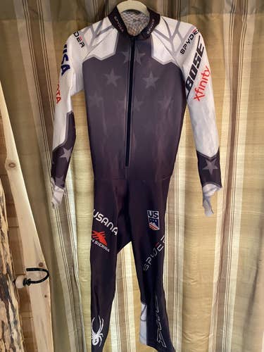 U.S Ski Team DH - Unisex Used Medium Spyder Ski Suit FIS Legal