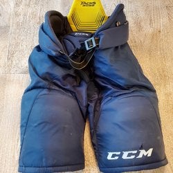 Navy Junior Used Medium CCM Tacks 3092 Hockey Pants