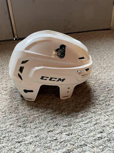 Medium White CCM Tacks 110 Helmet Pro Stock