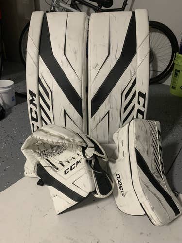 Black Intermediate 32" Regular  Axis 1.9 Goalie Full Set