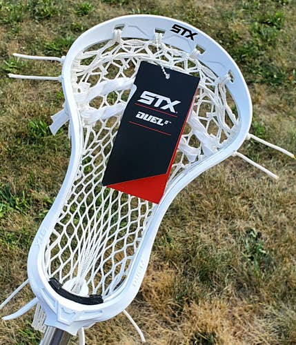 White New FOGO STX Strung Duel 2 Head Strung w/ USA MESH & Strings-NO TRADES