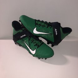 Nike Alpha Menace Pro 2 Mid Green Black Football Cleats Shoes Mens Size 11