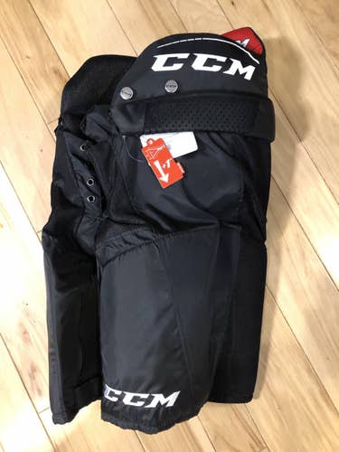 Black Junior Large CCM QLT 270 Hockey Pants