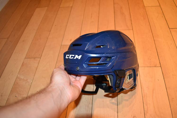 Blue Used Medium CCM Resistance 110 Helmet