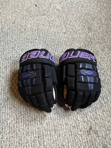Black/Purple Bauer Nexus 13” Gloves (Used)