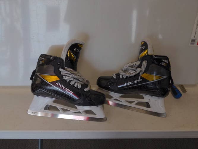Used Bauer 3s Pro Senior 7 Ice Skates Goalie Skates