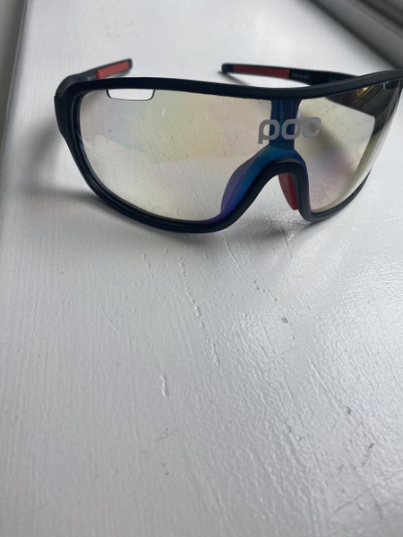 Black Used Adult Unisex One Size Fits All POC Sunglasses