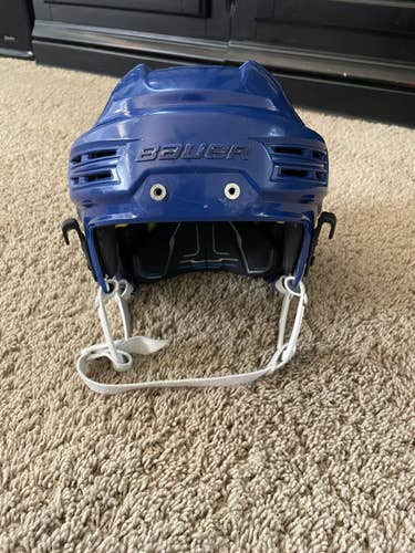 Blue Used Small Bauer  Re-Akt 200 Helmet