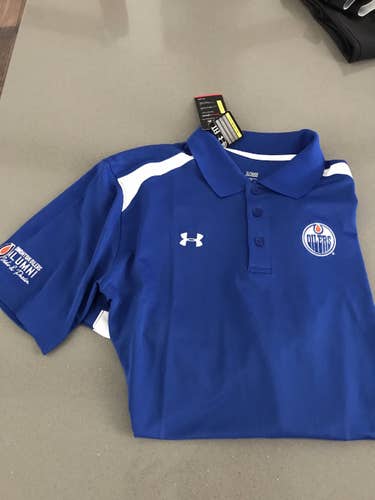 Edmonton Oilers Alumni Under Armour Golf Polo XL