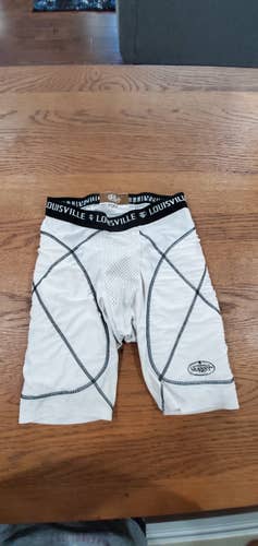 White Adult Men's Used Medium Louisville Slugger padded Compression