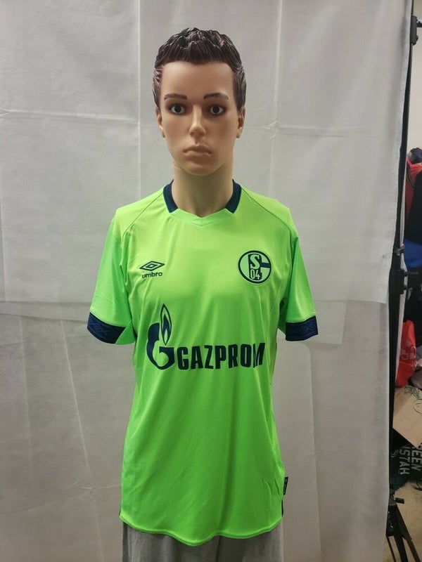 NWT Schalke FC 2018-2019 Umbro Jersey Neon Green M