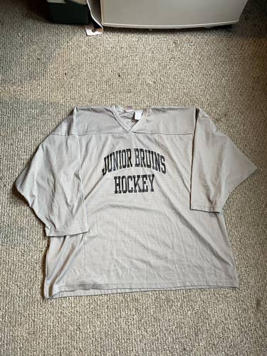 Junior Bruins Gray XXL Practice Jersey (Used)