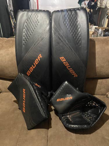 Black Senior 35" Regular Vapor 2X Pro Goalie Full Set